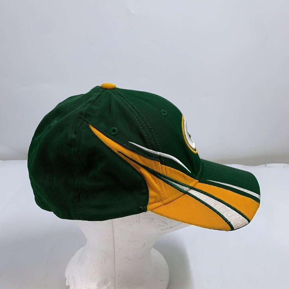 Reebok‎ Green Bay Packers Green Yellow NFL Football Fitted Cap One Size - Picture 4 of 9